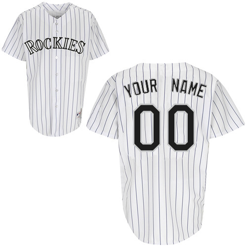 Youth Personalized Youth Colorado Rockies Jersey in White