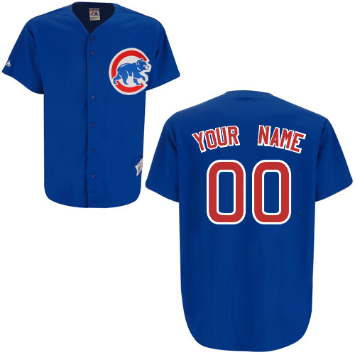 Youth Chicago Cubs Personalized Home MLB Jersey in Blue