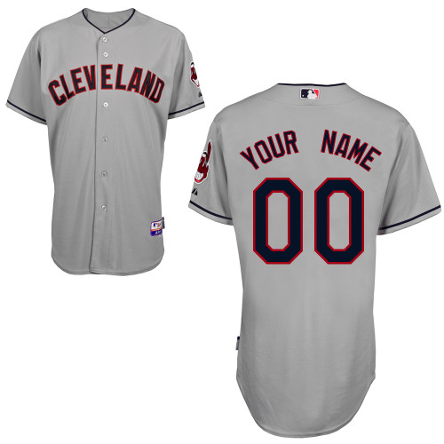 Indians Grey Road Personalized 2011 Cool Base Customized MLB Jersey