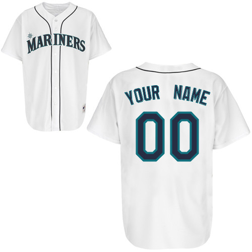 Youth Seattle Mariners Personalized Home MLB Jersey in White