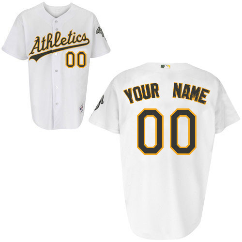 White Youth Oakland Athletics Personalized Home MLB Jersey