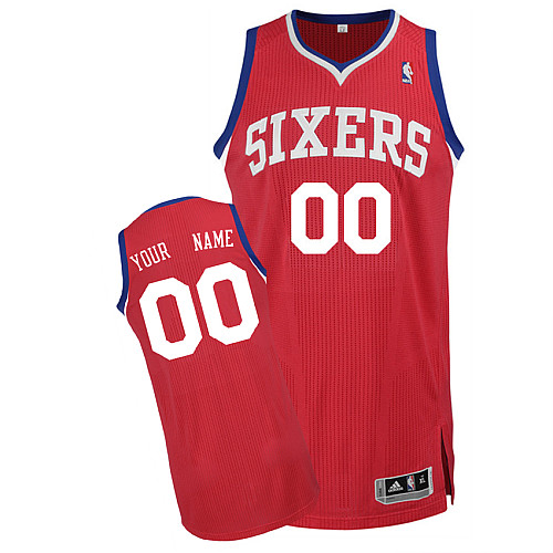 Red Jersey, Youth Philadelphia 76ers Personalized NBA Jersey