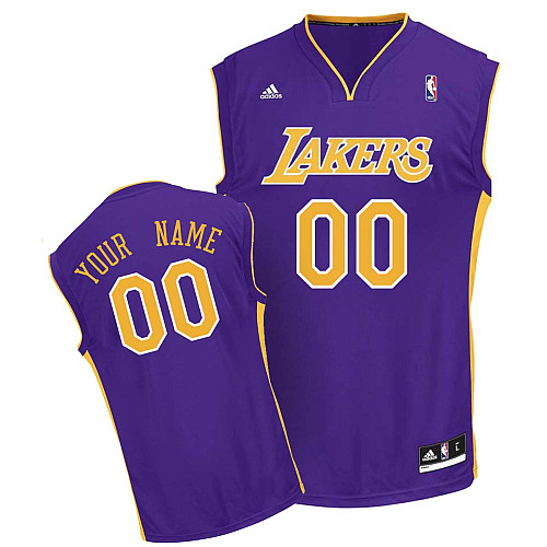 Customized New Revolution 30 Road NBA Purple Youth Los Angeles Lakers Jersey