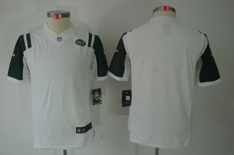 Youth Nike New York Jets White blank limited NFL Jersey