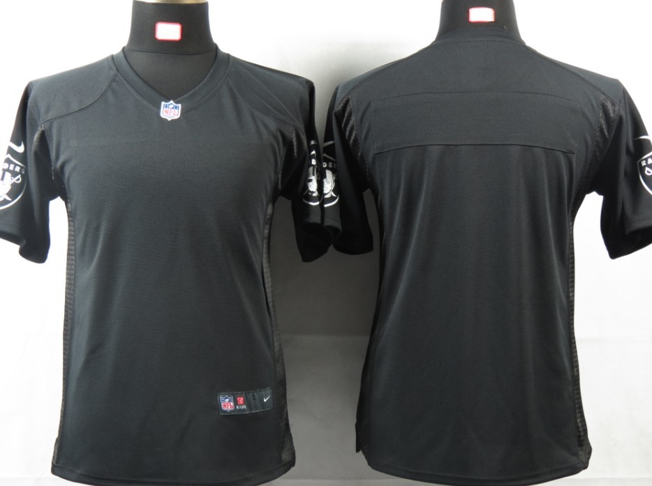 Black Youth Nike Oakland Raiders blank Game Portrait Fashion NFL Jersey