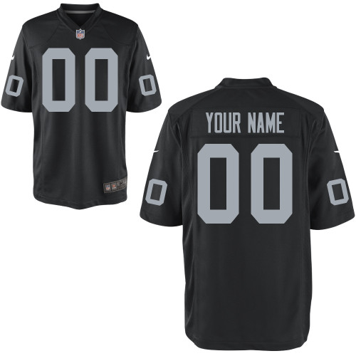 Team Color Raiders Custom Game Youth Nike Jersey