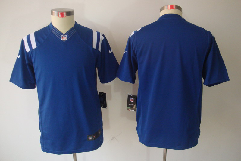 Blue Colts blank limited Youth Nike Jersey
