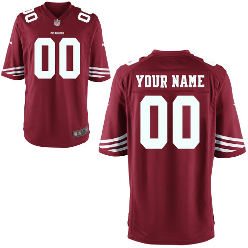 Red Jersey, San Francisco 49ers Customized Game Youth Nike Jersey