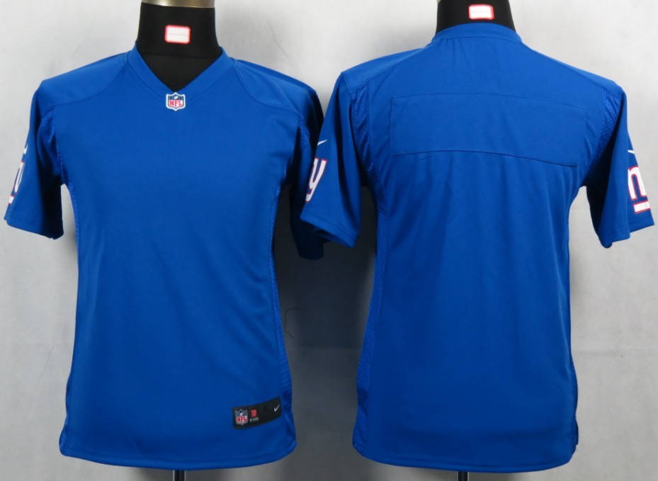 Youth Nike blank Game Youth Nike New York Giants Jersey in Blue