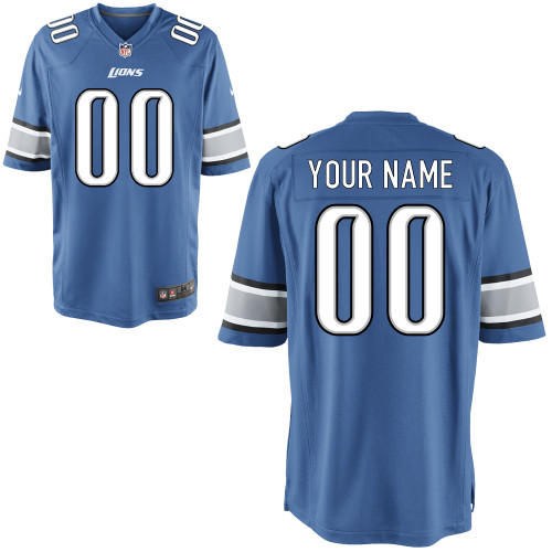 custom Game NFL Team Color Youth Nike Detroit Lions Jersey