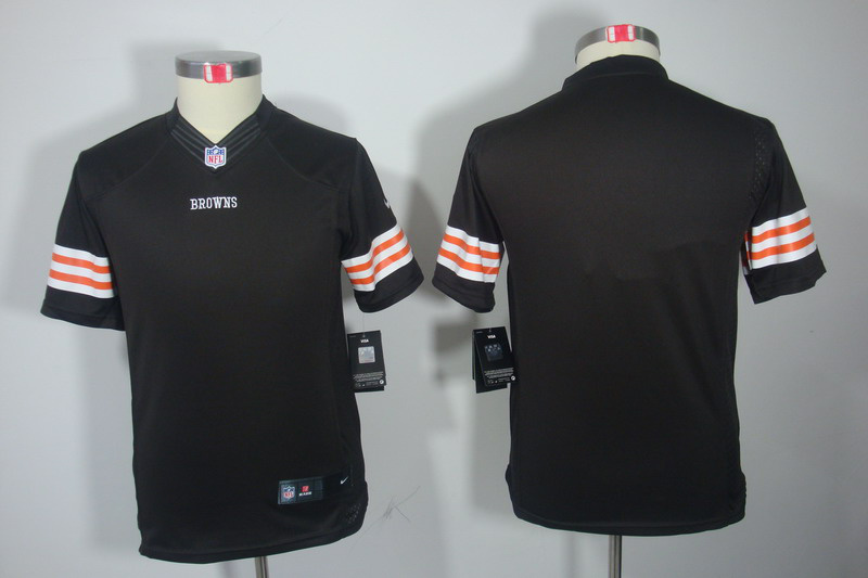 Brown Browns blank limited Youth Nike Jersey