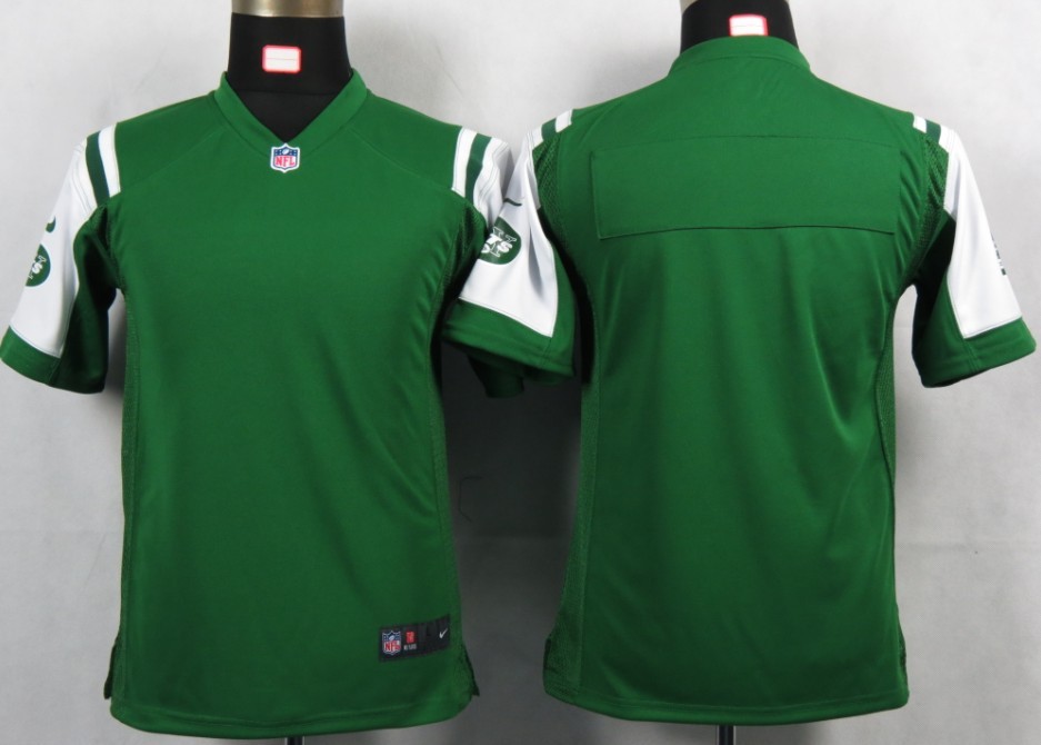 green Jets blank Game Youth Nike Jersey