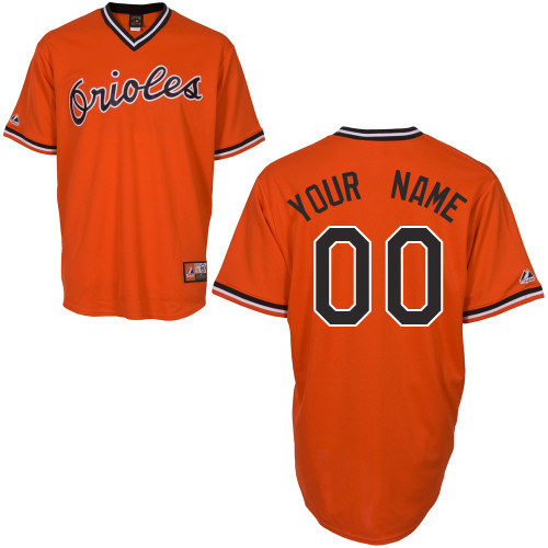 Orange Orioles Alternate Personalized Cooperstown Jersey