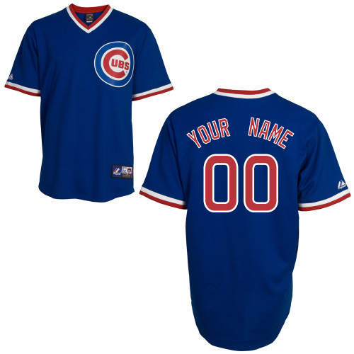 Road Personalized Cooperstown Blue Chicago Cubs Jersey