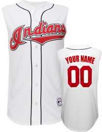 Cleveland Indians White Personalized MLB Jersey