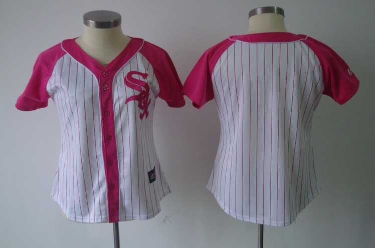 Fashion Pink white Splash Women Boston Red Sox blank MLB Majestic Athletic Jersey
