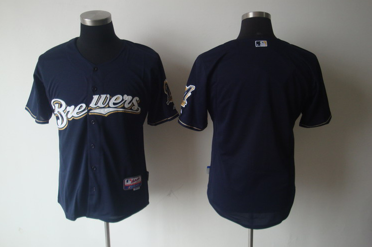 blue Jersey, Milwaukee Brewers blank MLB Jersey