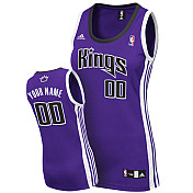 Custom Road NBA purple Women Sacramento Kings Jersey