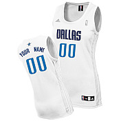 White Custom NBA Dallas Mavericks Jersey
