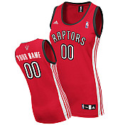 red Jersey, Women Toronto Raptors Custom Road NBA Jersey