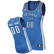 Custom Road NBA blue Women Oklahoma City Thunder Jersey