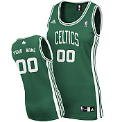 Celtics green Custom Road NBA Jersey