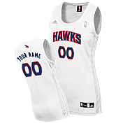 White Jersey, Women Atlanta Hawks Custom NBA Jersey