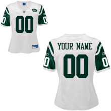 Customized NFL White Women Reebok New York Jets Jersey