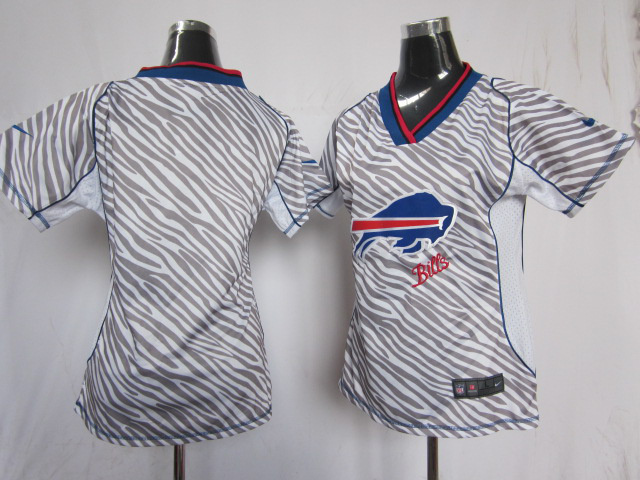 Women Nike Buffalo Bills Zebra Blank Field Flirt Fashion NFL Jersey