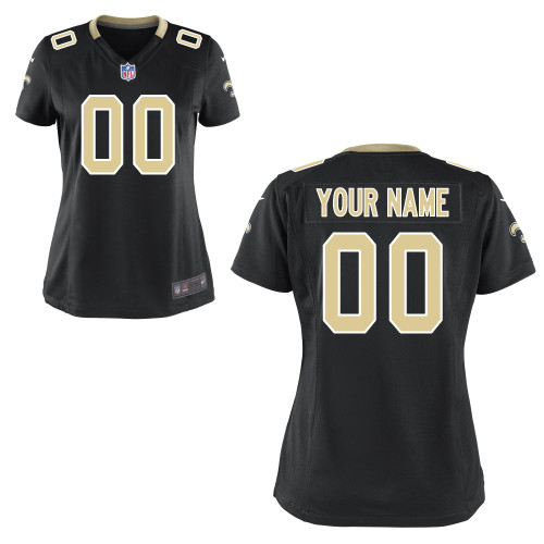 Women Nike New Orleans Saints Team Color Customized Game NFL Jersey