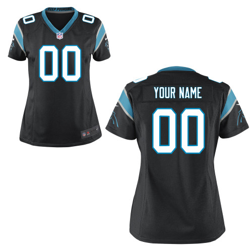 Women Nike Customized Game Carolina Panthers Jersey in Team Color