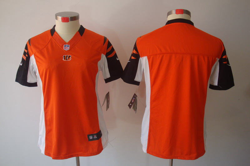 orange Jersey, Women Nike Cincinnati Bengals limited Blank NFL Jersey