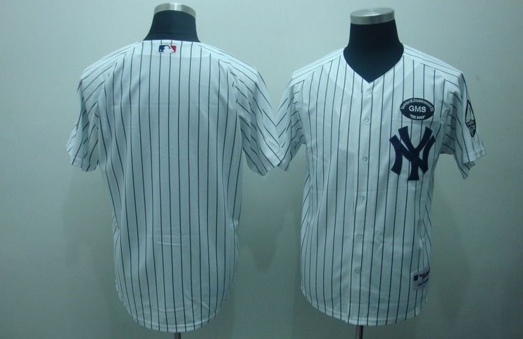 White Yankees custom MLB Jersey