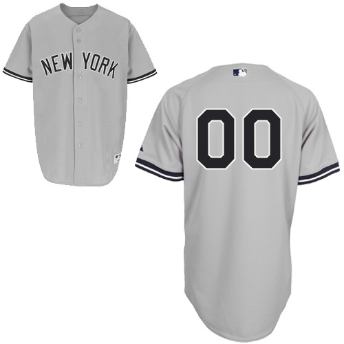Personalized Road MLB Grey New York Yankees Jersey