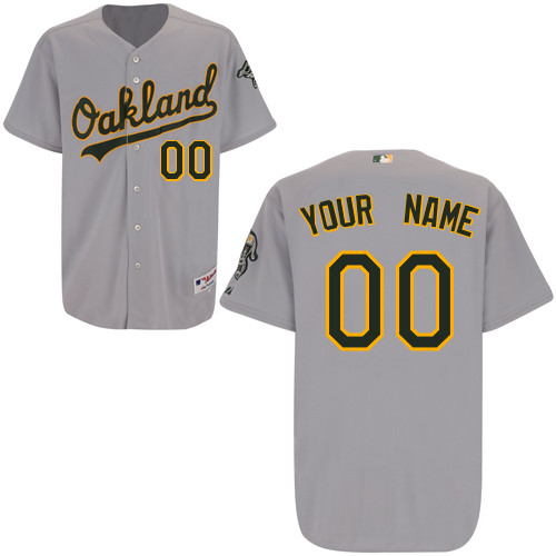 Oakland Athletics Personalized Road MLB Jersey in Grey