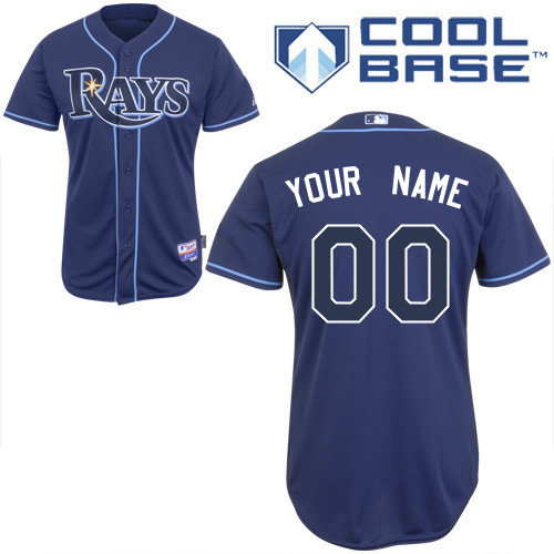 Cool Base Personalized Alternate Tampa Bay Rays Jersey in Blue