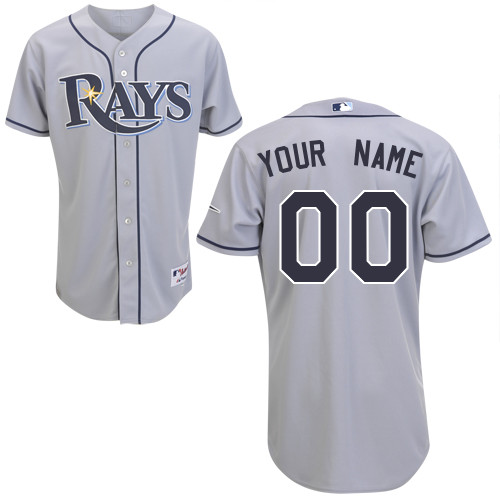 Personalized Road Tampa Bay Rays Jersey in Grey