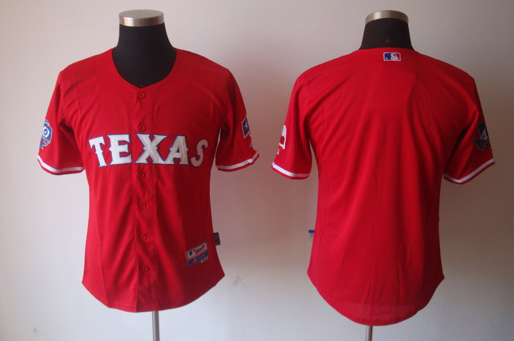 red Jersey, Texas Rangers blank MLB Jersey