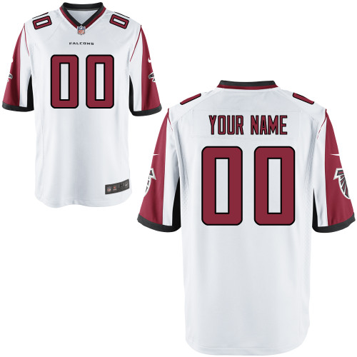 White Customized Game NFL Atlanta Falcons Jersey