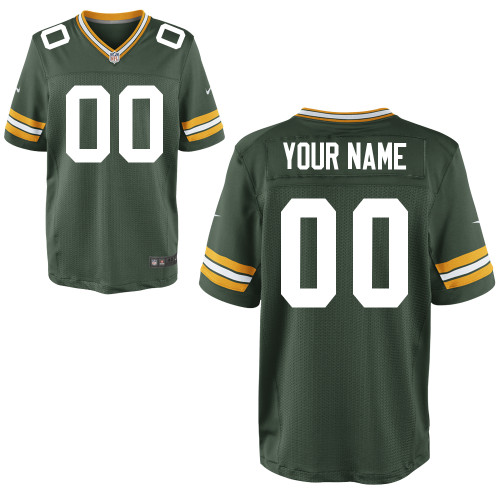 Nike Green Bay Packers Customized Elite NFL Jersey in Team Color