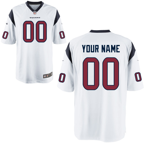 Nike Houston Texans Customized Game NFL Jersey in White