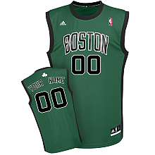 Green Jersey, Boston Celtics #00 Your Name Alternate Custom NBA Jersey