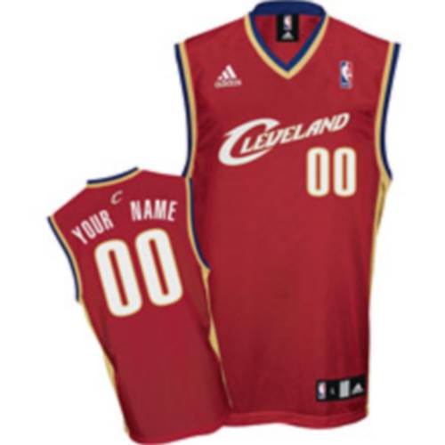 Red Jersey, Cleveland Cavaliers Personalized NBA Jersey