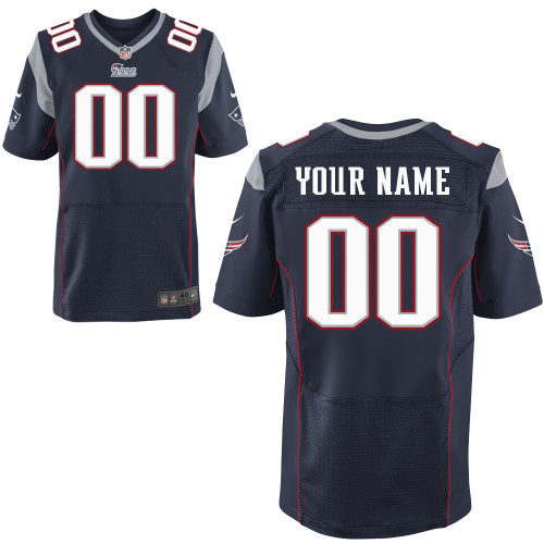 Team Color Nike New England Patriots Customized Elite NFL Jersey