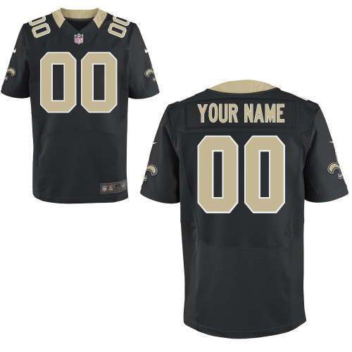 Team Color Nike New Orleans Saints Customized Elite NFL Jersey