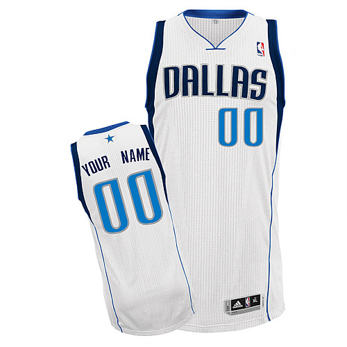 White Personalized NBA Dallas Mavericks Jersey
