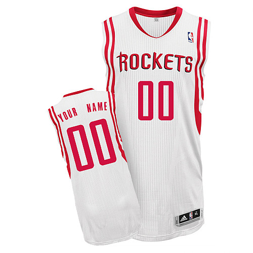 White Rockets Personalized NBA Jersey