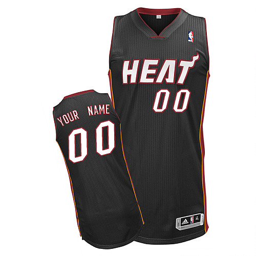 Miami Heats Black Custom NBA Jersey