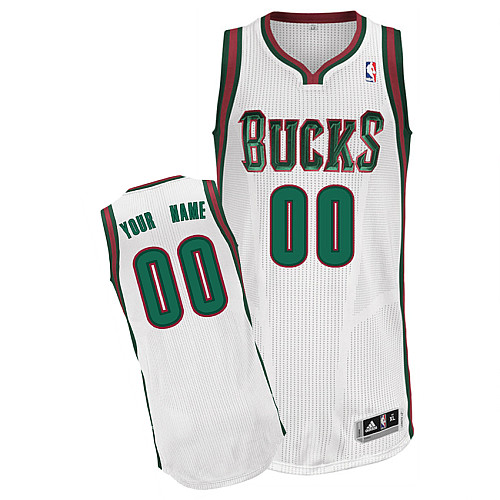White Milwaukee Bucks Custom NBA Jersey