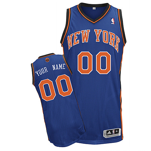 Custom Road NBA Blue New York Knicks Jersey